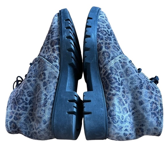 Gaimo Women's Handmade Animal Print Ankle Boots Booties Lace-Up Shoes Size 7 - Picture 5 of 10